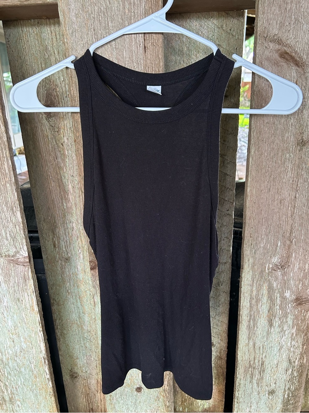 Black tank top